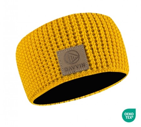 Laslettind Headband Knit Yellow