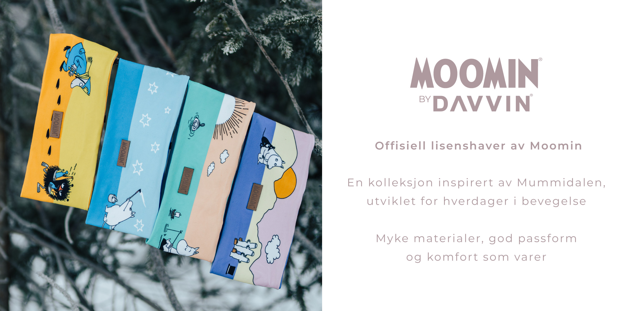 Hodeplagg lue pannebånd moomin