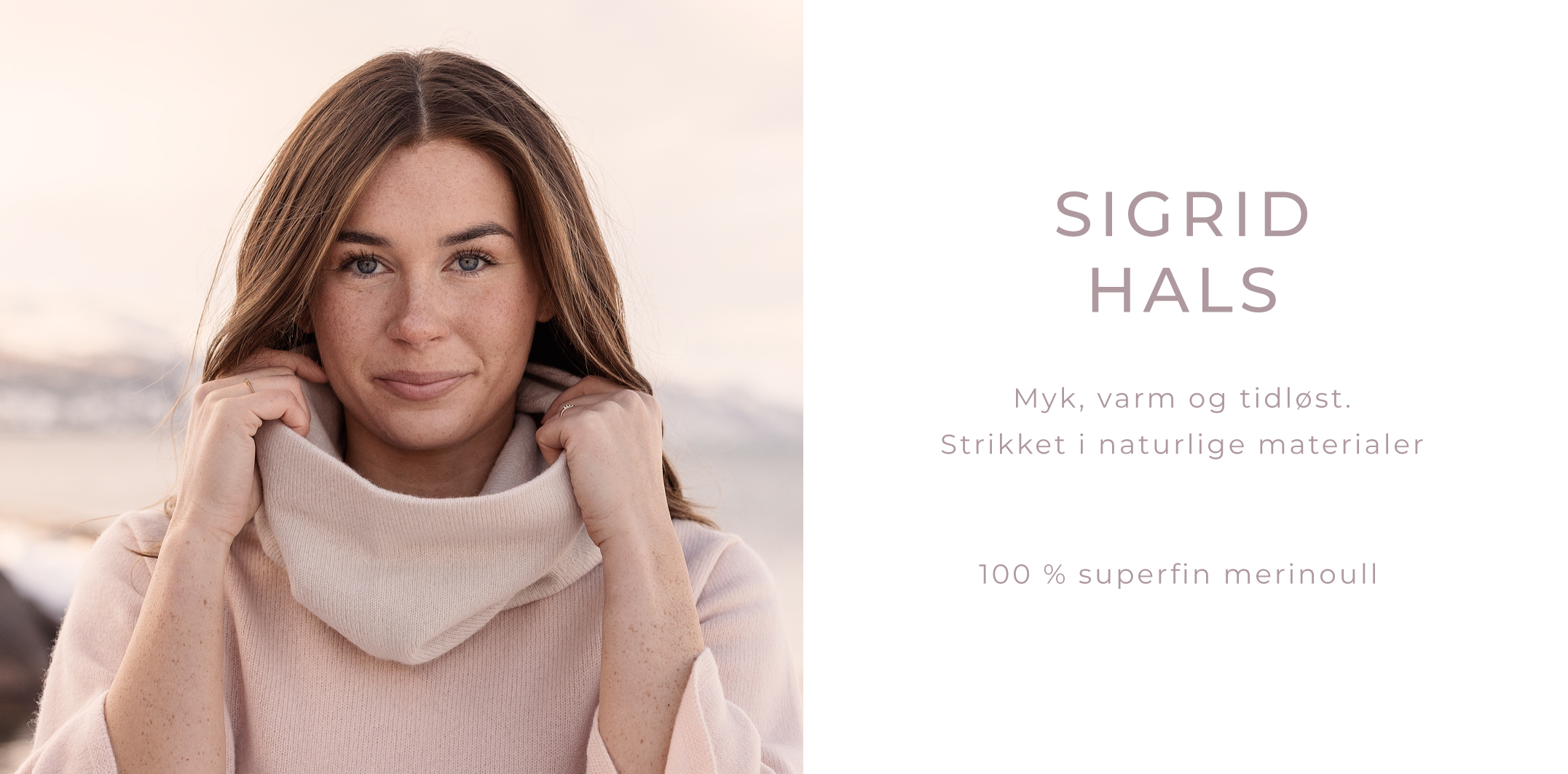 Srtikket romslig hals